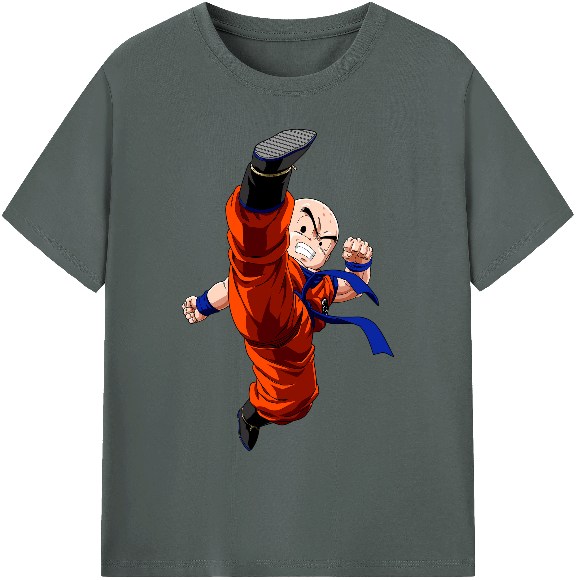 （画像用） ドラゴンボール クリリン DRAGON BALL krillin 綿100％ メンズ半袖Tシャツ｜肌触りやわらか＆通気性